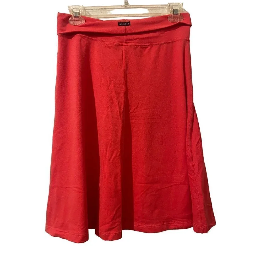 Athleta Fuschia Midi Skirt Lycra Blend Size XS